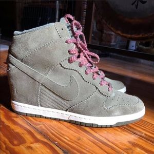 Nike Dunk Sky Hi Wedge Sneakers. NEW, never worn